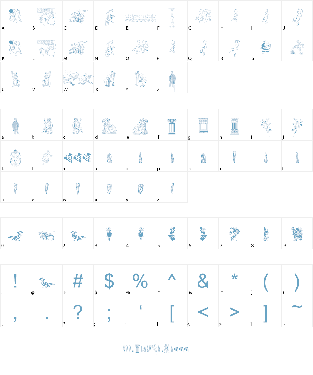 Cornucopia of Dingbats Two Font Character
